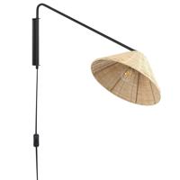 Beliani - PALENA - Wandlamp - Natuurlijk - Rotan - thumbnail