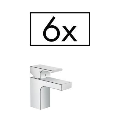 Wastafelmengkraan HansGrohe Vernis Shape Eengreeps 70 Zinc Met Trekwaste 6 Stuks Chroom Wastafelmengkraan HansGrohe Vernis Shape Eengreeps 70 Zinc Met Trekwaste 6 Stuks Chroom