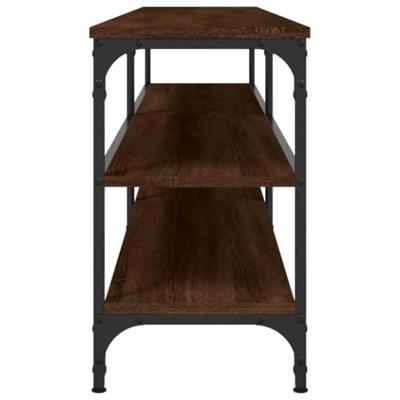 Tv-meubel 180x30x50 cm bewerkt hout metaal bruin eikenkleur
