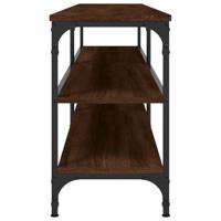 Tv-meubel 180x30x50 cm bewerkt hout metaal bruin eikenkleur - thumbnail