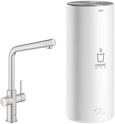 Kokendwaterkraan GROHE Red New Duo met L Uitloop en L Size Boiler RVS