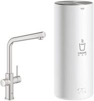 Kokendwaterkraan GROHE Red New Duo met L Uitloop en L Size Boiler RVS - thumbnail