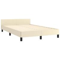Bedframe zonder matras 120x190 cm kunstleer crème - thumbnail