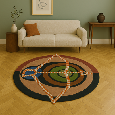 Ted Baker - Zodiac Sagittarius 161905 - 100 rond Vloerkleed Ted Baker - Zodiac Sagittarius 161905 - 100 rond Vloerkleed