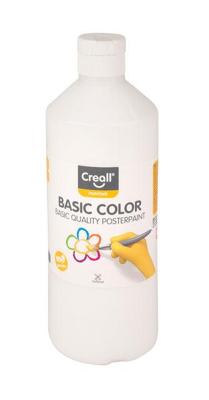 Plakkaatverf creall basic wit 500ml | 6 stuks