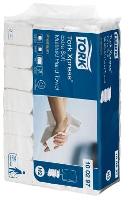 Tork Premium Xpress® extra zachte handdoek XL, multifold, 2-laags, systeem H2, wit