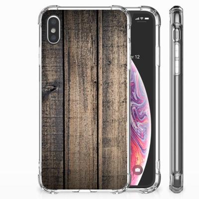 Apple iPhone Xs Max Stevig Telefoonhoesje Steigerhout Apple iPhone Xs Max Stevig Telefoonhoesje Steigerhout