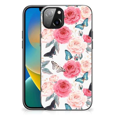 iPhone 14 Plus Bloemen Hoesje Butterfly Roses