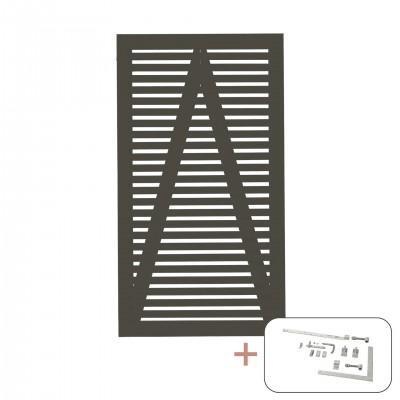 Ombergrijs Houten Tuindeur Tokyo 100 x 180 CM Ombergrijs Houten Tuindeur Tokyo 100 x 180 CM