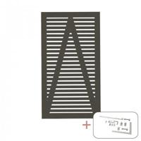 Ombergrijs Houten Tuindeur Tokyo 100 x 180 CM - thumbnail