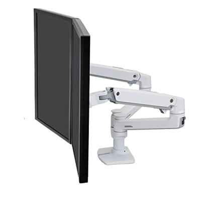 Ergotron LX Dual Arm Side by Side Desk Mount Monitor-tafelbeugel 2-voudig 38,1 cm (15) - 68,6 cm (27) Wit In hoogte verstelbaar, Draaibaar, Kantelbaar,