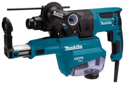 Makita HR2652J Combihamer SDS-Plus 2,2J + stofafzuigunit 230V in Mbox