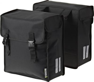 Basil B.V. Dubbele fietstas basil mara -3xl 52 liter 39 x 18 x 35 cm - zwart