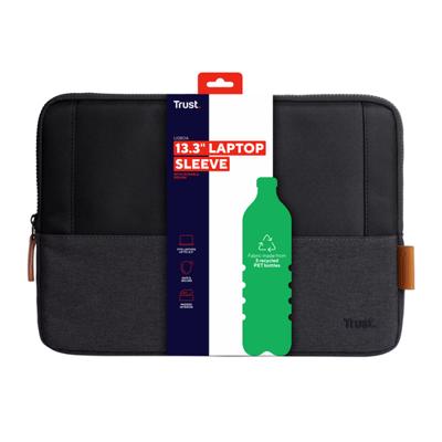 Trust Lisboa Laptophoes van 13.3 inch Laptop sleeve Zwart - thumbnail