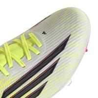 adidas F50 League Mid Gras / Kunstgras Voetbalschoenen (MG) Neongeel Zwart Rood - thumbnail