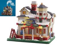 Lemax twilight bed & breakfast kersthuisje Caddington Village met rokende schoorsteen 2021 - thumbnail