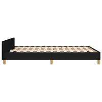 Bedframe zonder matras stof zwart 140x200 cm - thumbnail