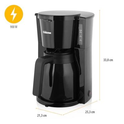 Tristar Koffiezetapparaat Zwart Capaciteit koppen: 10 Met thermoskan, Warmhoudfunctie - thumbnail