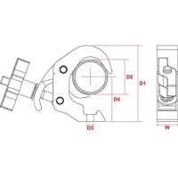 Beamz BC50 250T quick trigger truss klem SWL-250 - thumbnail