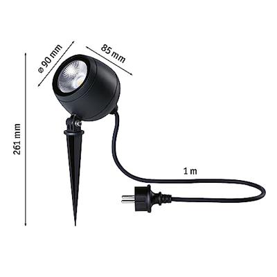Paulmann 94776 Kikolo LED-tuinspot LED 8 W Antraciet
