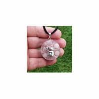 Orgonite Hanger Koala Rond Rozenkwarts - thumbnail