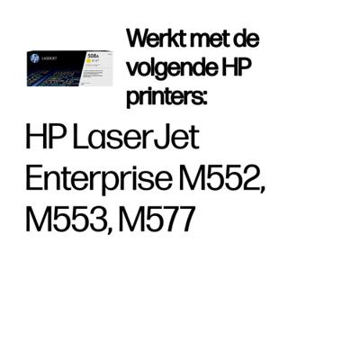 HP Toner 508A Origineel Geel 5000 bladzijden CF362A - thumbnail