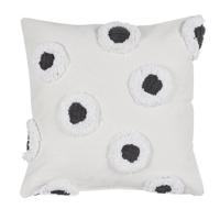 VT wonen VTwonen Stripe and Eye Sierkussen - Natural 50x50 cm - thumbnail