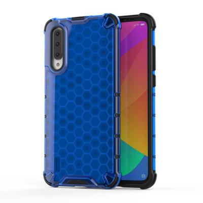 Voor Xiaomi mi CC9e honingraat shock proof PC + TPU beschermhoes (blauw) Voor Xiaomi mi CC9e honingraat shock proof PC + TPU beschermhoes (blauw)