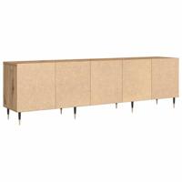 TV-kast artisanaal eikenkleurig 150 x 30 x 44.5 cm Bewerkt hout - thumbnail
