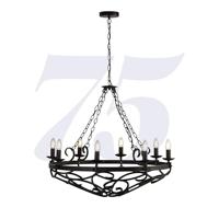 Searchlight Klassieke kroonluchterCartwheel Ø 80cm - 8908-8BK - thumbnail