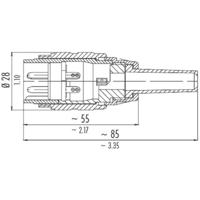 binder 09-0037-00-05 Ronde connector Stekker, recht Totaal aantal polen: 5 1 stuk(s) - thumbnail