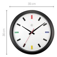 NeXtime NX-7362DI Kleurrijke Wandklok - 36cm - Stille Klok - Multicolor - NXt By - "Mix" - thumbnail