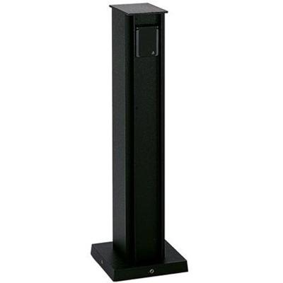 Albert Staande buitenstopcontactPlugpole 2-voudig 50cm zwart - 662105