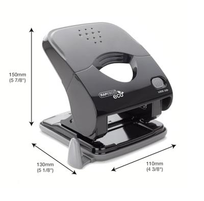 Perforator rapesco germ-savvy x5-40ps 2gaats zwart