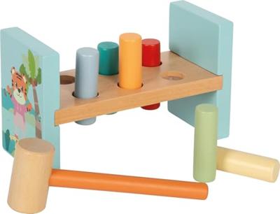 Small Foot - houten hamerbank jungle friends fsc Small Foot - houten hamerbank jungle friends fsc