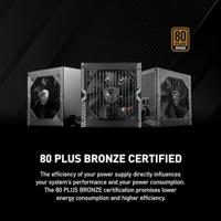 Micro Star International Computer MAG A650BN PC-netvoeding 650 W ATX 80 Plus Bronze - thumbnail