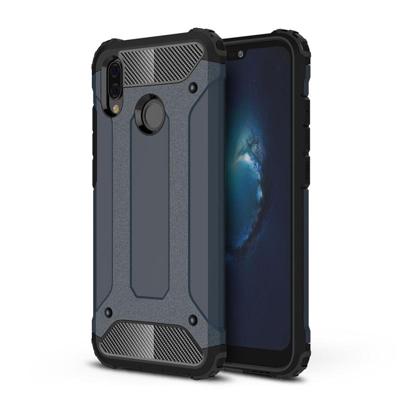 Voor Huawei P20 Lite Full-body Cover ruige TPU + PC combinatie back cover (Marine blauw)