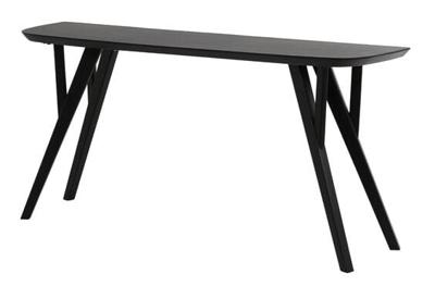 Light & Living Sidetable 'Quenza' Acaciahout, 160cm, kleur Mat Zwart