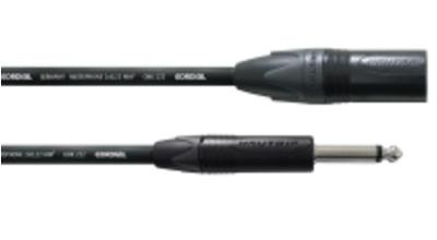Cordial CPM 2.5 MP Neutrik verloopkabel 1x XLR male naar 1x jack mono 2,5m Cordial CPM 2.5 MP Neutrik verloopkabel 1x XLR male naar 1x jack mono 2,5m