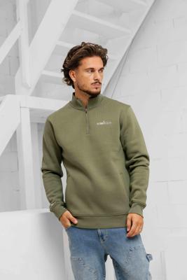 Club Half Zip Sweater Army Club Half Zip Sweater Army