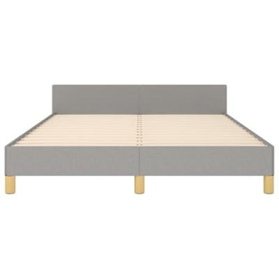 Bedframe zonder matras stof lichtgrijs 140x200 cm