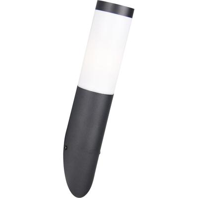 LED Tuinverlichting - Wandlamp Buitenlamp - Trion Toto - E27 Fitting - Spatwaterdicht IP44 - Mat Zwart - RVS