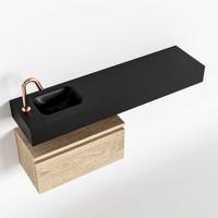 MONDIAZ ANDOR 60cm toiletmeubel washed oak. LEX 120cm wastafel urban links 1 kraangat - thumbnail