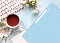 Elastomap oxford top file+ a4 pastel blauw | 10 stuks - thumbnail