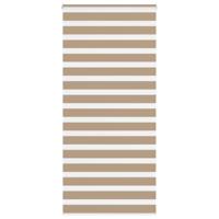 VidaXL Zebra blind 115x230 cm stofbreedte 110,9 cm polyester zandbruin - thumbnail