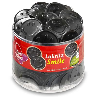 Red Band - Liquorice Smile - 100 piece tub