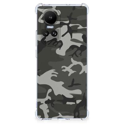 OPPO Reno10 | 10 Pro Doorzichtige Silicone Hoesje Army Light OPPO Reno10 | 10 Pro Doorzichtige Silicone Hoesje Army Light