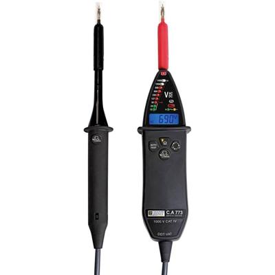 Chauvin Arnoux C.A 773 IP2X Tweepolige spanningstester CAT IV 1000 V Akoestisch, LED Chauvin Arnoux C.A 773 IP2X Tweepolige spanningstester CAT IV 1000 V Akoestisch, LED
