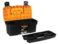 Perel gereedschapskoffer, ft 41 X 20,9 X 19,5 cm, 16,7 l, leeg geleverd, zwart/geel - thumbnail