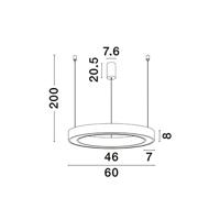 Lyora HanglampMorbido zwart Ø 60cm - 9345639 - thumbnail
